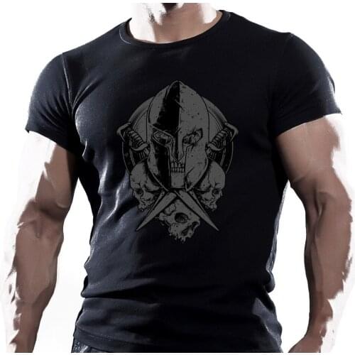 Spartan Skull Mma Fighting Workout Motivation Mens Muay Thai Newest 2019 Men Fashion Fashion Clothing Brand T Shirt