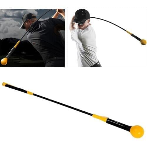 Golf Swing Trainer Practice Speed Strength Tempo Training Whip Stick 120cm
