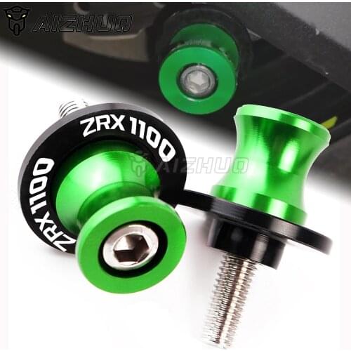 10MM Motorcycle Swingarm Slider Spools Stand Screw FOR KAWASAKI ZRX1100 ZRX1200 ZRX 1100 1200 1999-2007 2006 2005 2004