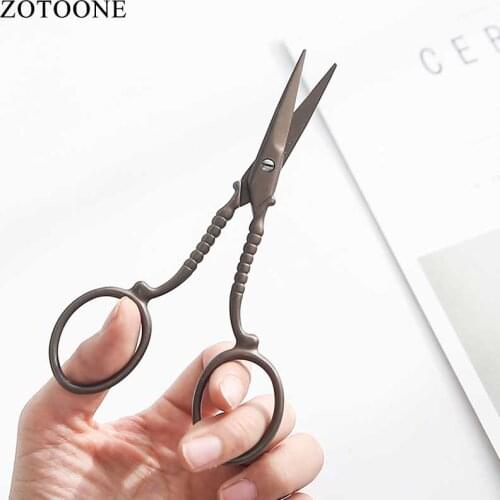 ZOTOONE Vintage Eiffel Tower Steel Tailors Scissors In Sew DIY Antique Craft Embroidery Trimming Zigzag Scissors Sewing C