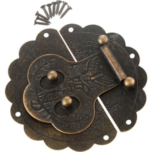 1pc Furniture Box Latches 100mmm Vintage Wooden Box Suitcase Hasp Latch Toggle With Screw