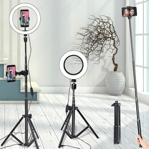 10inch Selfie Ring Light Led Ring Lamp With Tripod With Lamp Photography Light USB With Phone Holder Stand For tiktok Youtube