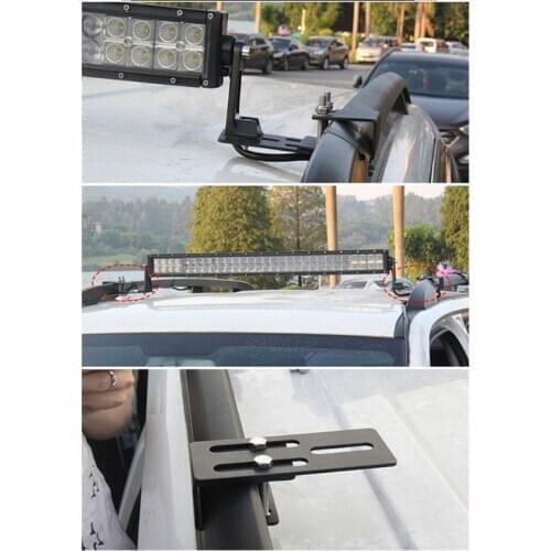 2pcs Universal Car Luggage Rack Mounting Bracket SUV Roof Light Bar Stand Holder B36B