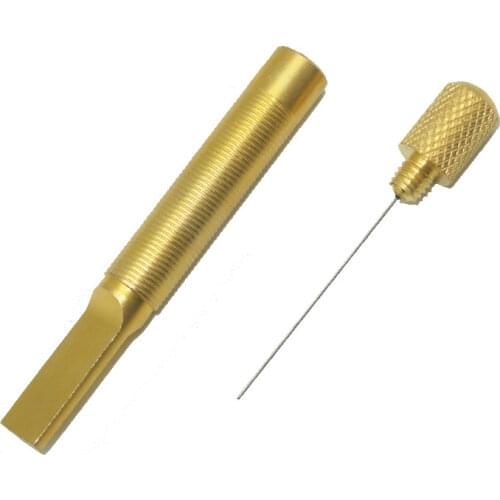 Green World 2pcs/set 2 in 1 Muzzleloader Wedge Pin Punch & Touch Hole Pick,Gun Clean & Care Tool