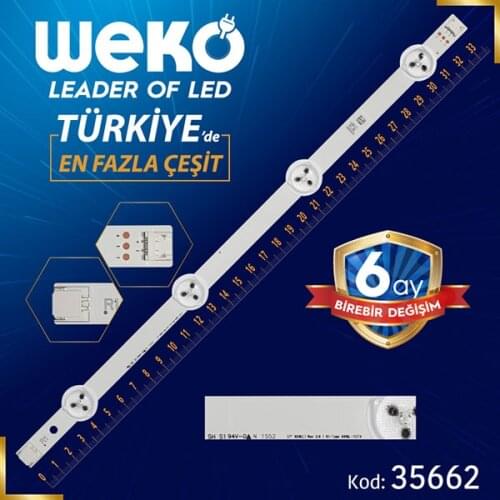 37 ROW2.1 REV 0.9 1 R1-TYPE 6916L-1137A - 33.7 CM 4 LED- (WK-1141)