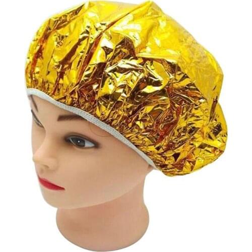 4 Pcs Aluminum Foil Cap Waterproof Spa Hair Salon Shower Cap Disposable Household Hat Hair Care Protective Cap Womens Hair Cap
