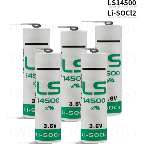 8pcs New original For Saft LS14500 14500 AA 3.6V PLC industrial automation equipment CNC machine lithium battery with pins