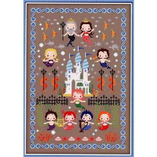 G147 Stich Cross Stitch Kits Craft Packages Cotton Fabric Floss Counted New Designs Needlework Embroidery Cross-Stitching