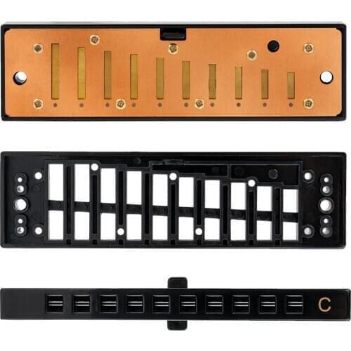 Hoodoo Blues Three Piece Diatonic Harmonica Set Of 3, With Case Harp Pack