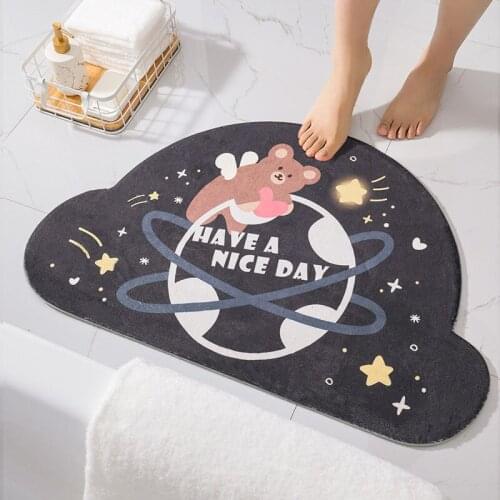 Bedroom LivingRoom Carpet Entrance Doormat Home Hallway Balcony Floor Mat Kitchen Mat Cute Cartoon Animal Bathroom Anti-Slip Rug