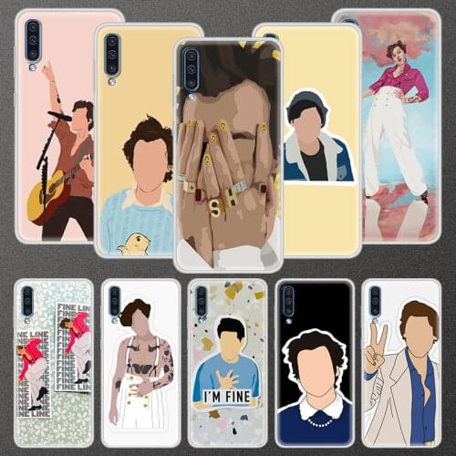 Matte Case For Samsung Galaxy A50 A10 A70 A20e A30 A40 Soft Coque Bumper A20 A20s A10s Phone Cover Funda Fine Line Harry Styles