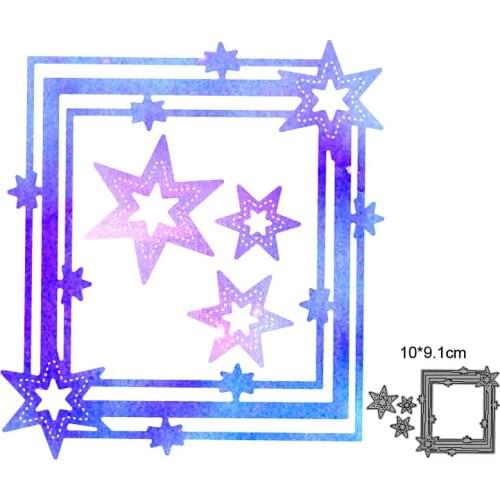 Metal cutting dies cut die mold stars background frame decoration Scrapbook paper craft knife mould blade punch stencils dies