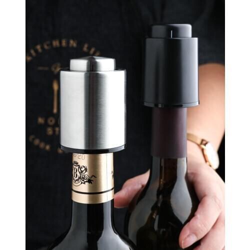 Stainless steel vacuum wine stopper fresh keeping seal wine bottle stopper red wine bottle stopper