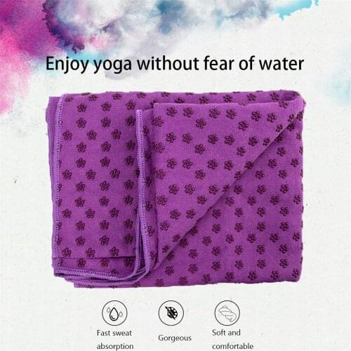 Non Slip Yoga Blanket Mat Cover Towel Gym Sports Fitness Exercise Towel Machine Washable Yoga Travel Towel Accessories