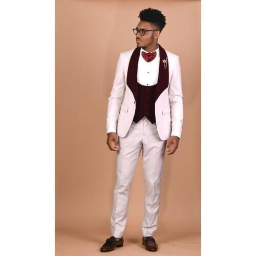 New Groom Tuxedos Groomsmen Peak Lapel Custom Made Men Suits Wedding Prom Dinner Best Man Blazer ( Jacket+Pants+Vest+Tie )