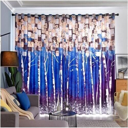 Customized new curtains simple modern style blackout curtains Windshield Thermal blackout curtains