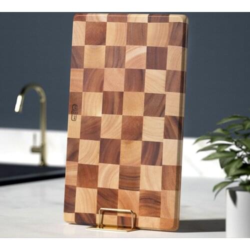EXTRA LARGE Cutting Board Rectangle End Grain Butcher Block Kitchen Chopping Boards Chess Acacia Wood Solid Sturdy Wooden Gift