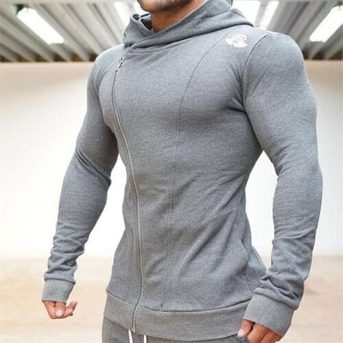 Autumn Sports Running Fitness Long-sleeved Mens Hooded Sweater Brothers Running Training Sweater Mens Tracksuit Sportswear