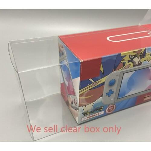 Clear transparent box For SWITCH NS lite for NSL for Sword and Shield Limited Edition Display plastic PET Protector storage