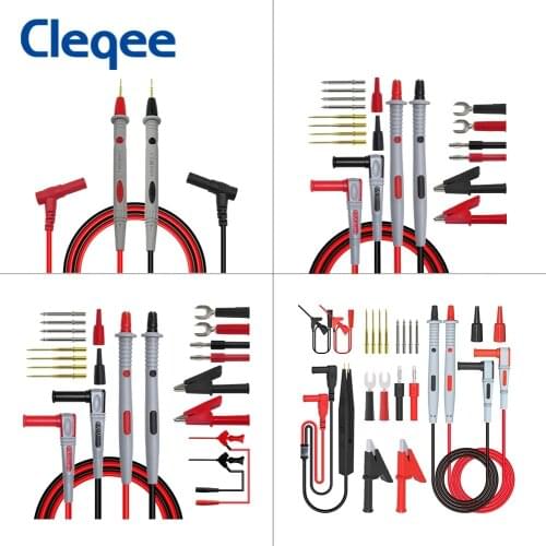 Cleqee Multimeter Probe Feeler Replaceable Needles Test Leads Kits Probes For Digital Multimeter