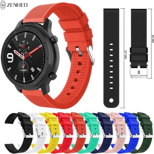 Silicone Wrist Band For Huami Amazfit GTR 42mm Quick Release Strap Replacement Watchband For Samsung Galaxy 42mm Watch Band