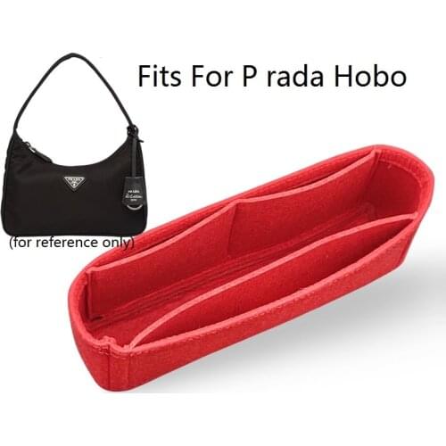 For Hobo Bag With Chain Under Arm Cloth Insert Bag Organizer Makeup Handbag Organizer Travel Inner Purse Portable Cosmetic Bags