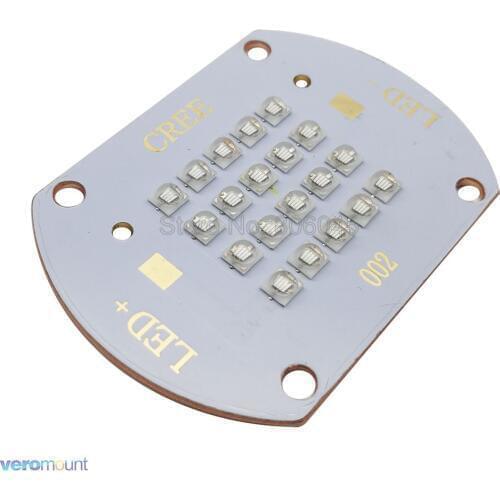 60W Everlight UV High Power LED Emitter 20-Chip 20-LED Multi-Chip Intergrated LED Lamp Light 365NM 380NM 395NM 420NM Copper PCB