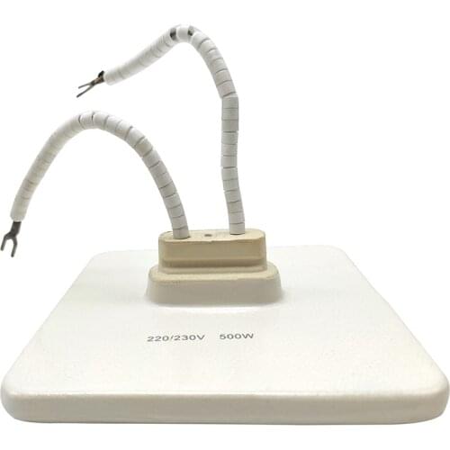 120 * 120mm embedded ceramic heating plate with far infrared heating ceramic brick