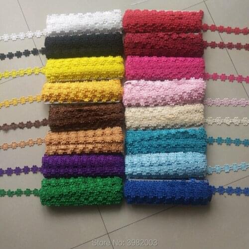 2 yards color petal lace accessories water soluble lace lace edge hand-decorated 2.5cm small flowers