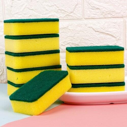 20pcs Different Roughness Two-sided Dishwashing Sponge Kitchen Nano Magic Cleaning Rub Pot Rust Focal Stains Removing Brush Kit