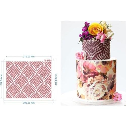 2021 New Cake Stencil Coffee Spray Pattern Flower And Leaf Cake Decorating Tools Wedding Cake Tools Kitchen Accessories Gadgets