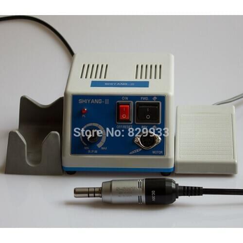 220V / 110V Chiropody Podiatry Manicure Micromotor SHIYANG-III with SDE-E102S E-type Motor Unit 35K rpm for NSK/KAVO/W&H heads