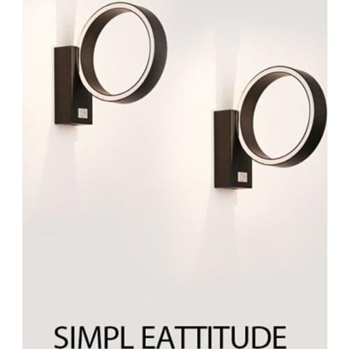 360 Degree Rotation LED Wall lamp Simple Modern Creative Bedroom Bedside Lamp Nordic Living Room Corridor Aisle Staircase Lamp