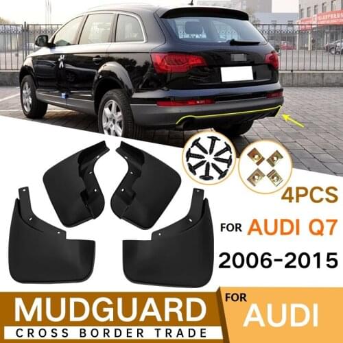 4 PCS Mudflap For audi Q7 2006-2015 Front Rear Car Fender Mud Flaps Guard Splash Flap Mudguards Accessories