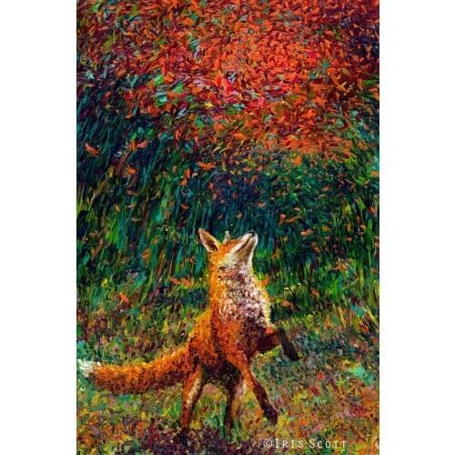 5d Diy Resin Diamond Painting Animal Fox Cross Stitch Full Diamond Embroidery Elves Pattern Rhinestone Pasted Painting