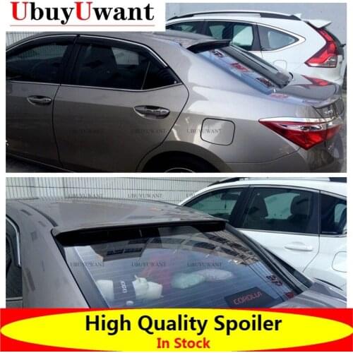 Car Rear Roof Spoiler For Toyota Corolla 2014-2018 ABS Material Primer Color Tail Wing Decoration Rear Roof Spoilers Wings