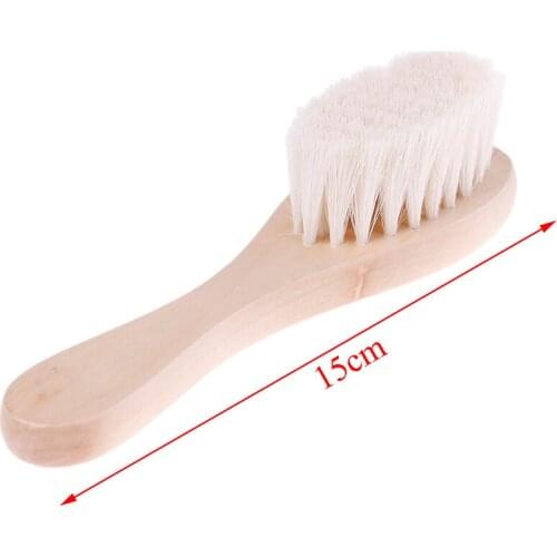 Baby Hair Brush Comb Baby Girls Boys Massager Natural Hairbrush Wooden Brush Plastic Massager Natural Wool Head Comb