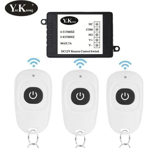 433.92MHz Remote Control Switch DC 12V 10A Relay Contact Door access control lock Electric door wireless switch smart home