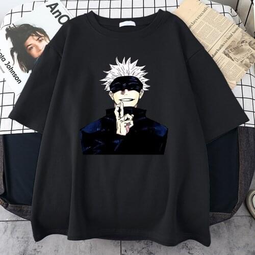 Jujutsu Kaisen Anime Print T Shirt MenS Vintage Harajuku Streetwear S-Xxxl Size T-Shirt Male Thin Section Loose Men T-Shirts