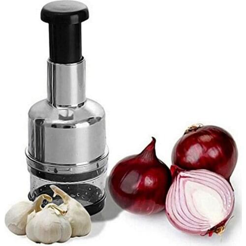 Food Chopper Vegetable Chopper and Slicer Dicer Manual Mini Hand Chopper Onion Garlic Mincer with Cover