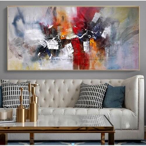 Oil Painting Canvas Abstract Large Wall Pictures For Living Room Modern Gold Paintings Large Canvas Wall Art Home Decoration