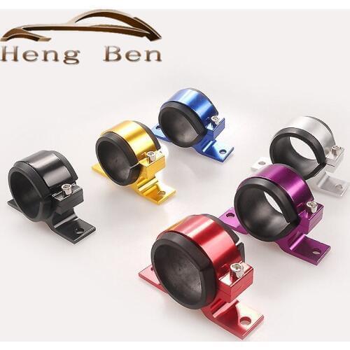 Billet Black Aluminum 58MM Single Fuel Filter Fuel Pump Bracket Clamp Mount