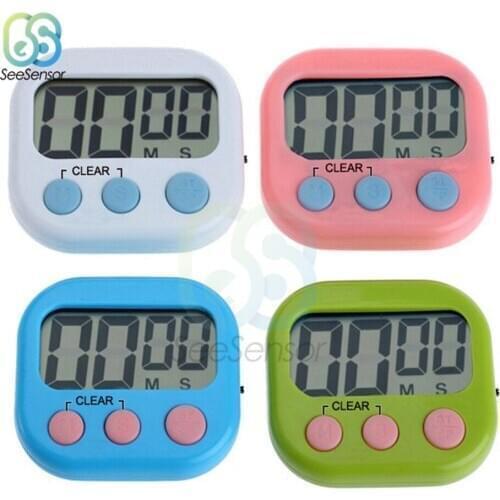 Magnetic LCD Digital Kitchen Countdown Timer Alarm with Stand Kitchen Timer Practical Cooking Timer Alarm Clock Cooking Tools