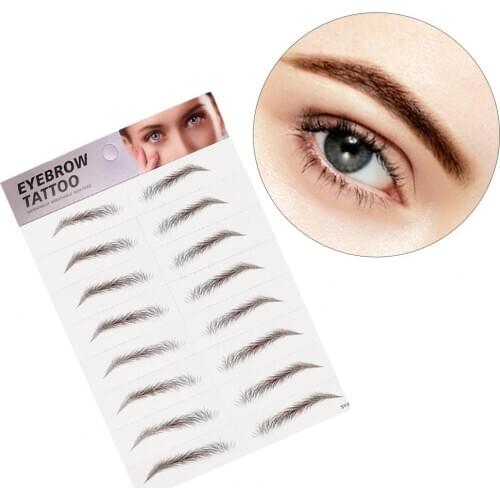 Eyebrow Sticker With Film Protector Customized All Match Style Gentle Curve Eyebrow Sticker For Home