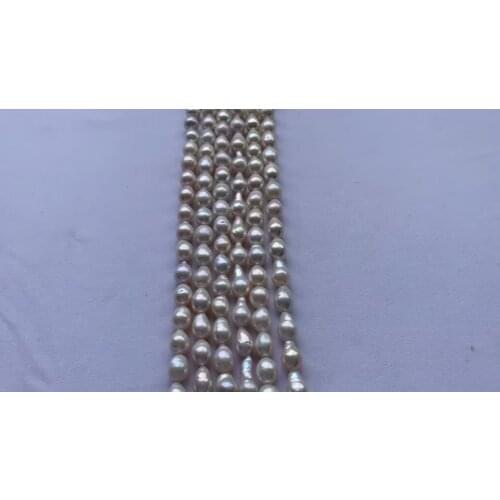 10-11mm freshwater real pearls natural edison shape pearl strands
