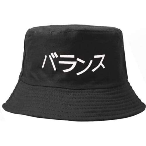 Casual Japanese print Bucket Hat Hip Hop Outdoor Summer Travel Hat Vacation Men Women Sun Panama Fisherman couple Cap