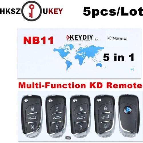 HKSZUKEY 5pcs/lot,KEYDIY KD900 NB11 3 Button DS Remote Key For Peugeot/Citroen/Renault NB11-ATT-36/46 For URG200/KD900+/KD200