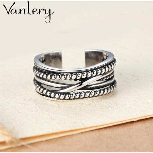 Luxury Brand Lines Rings For Women Wedding Statement Jewelry Valentines Gifts Lover Finger Ring