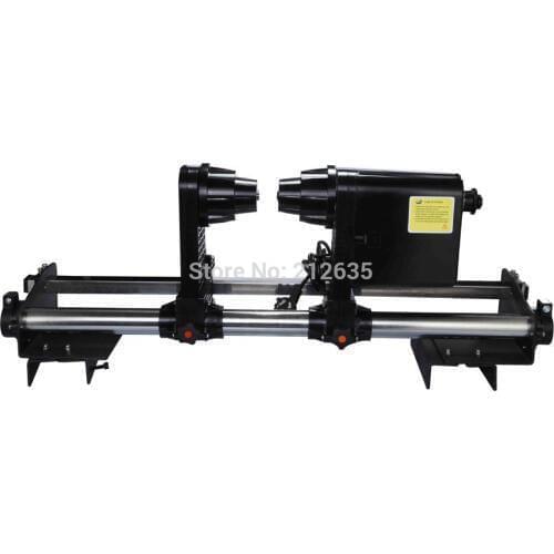 Trabeated style take up system with one motor for Epson Canon HP Roland Mimaki Mutoh Seiko and other large format printer