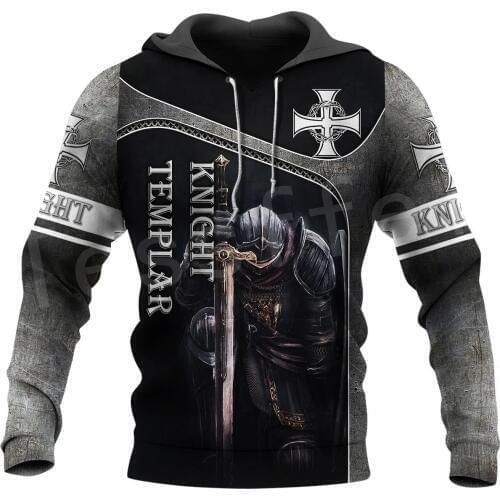 Tessffel Knight Templar Costume Armor Pullover NewFashion Harajuku Streetwear 3DPrint Unisex Zipper/Hoodies/Sweatshirt/Jacket 22